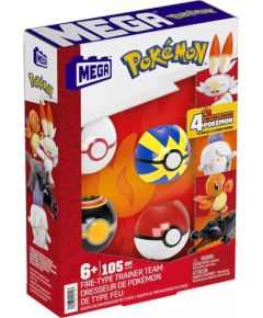 Mattel Mega Pokemon: Fire-Type Trainer Team  (HTJ06)