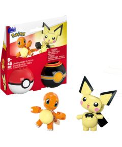 Mattel Mega Pokemon - Charmander  Pichu Pokeballs (HXP13)