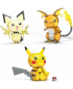 Mattel Mega Construx Pokemon: Build  Show Pikachu Evolution Trio (Pichu, Pikachu  Raichu) (GYH06)