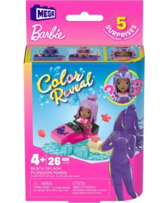 Mattel Mega Bloks Barbie: Color Reveal - Beach Splash Micro-Doll (HHP87)