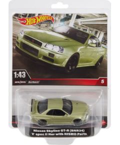 Mattel Hot Wheels: Premium Real Readers - Nissan Skyline GT-R (BNR34) V Spec II with Nismo Parts 1:43 (HMD47)