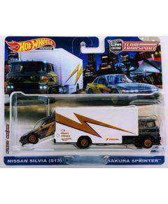 Mattel Hot Wheels: Premium Car Culture Team Transport - Nissan Silvia (S13)  Sakura Sprinter (HKF41)