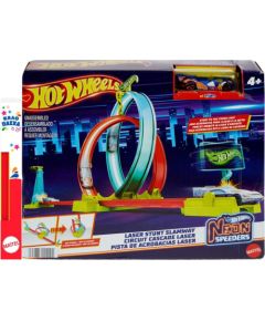 Mattel Hot Wheels Neon Speeders - Laser Stunt Slamway (HPC05)