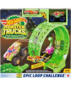 Mattel Hot Wheels Monster Trucks: Glow in The Dark™ - Epic Loop Challenge Playset (HBN02)