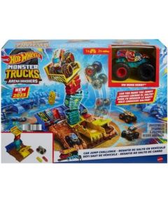 Mattel Hot Wheels Monster Trucks: Arena Smashers - Car Jump Challenge Playset (HNB94)