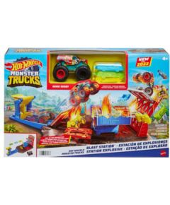 Mattel Hot Wheels Monster Trucks Set - Blast Station (HFB12)