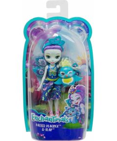 Mattel Enchantimals Mini Doll - Patter Peacock  Flap (FXM74)