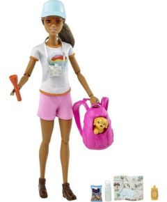 Mattel Barbie: You Can Be Anything - Hiker Paper Dark Skin Doll (HNC39)