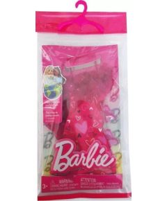 Mattel Barbie: Fashion Pack - Pink Dress with Hearts (HRH36)