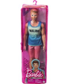 Mattel Barbie Ken Doll - Fashionistas #192 Blue Ombre Malibu Tank, Red Shorts Vitiligo Doll (HBV26)