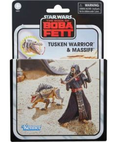 Hasbro Fans Disney Star Wars The Book of Boba Fett: The Vintage Collection - Tusken Warrior  Massiff Action Figures (10cm) (F6991)