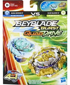 Hasbro Beyblade Burst: Quad Drive 4 in 1 - Magma Roktavor R7 VS Gilded Balderov B7 (F3963)