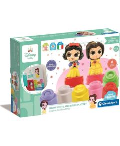 Clementoni AS Baby Clementoni Disney Princess: Soft Clemmy Touch  Play - Snow White and Belle Playset Building Blocks (1033-17843)