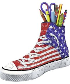 Ravensburger 3D Puzzle: Sneaker American Flag Pen Holder with Candle (108 pcs) (12549)