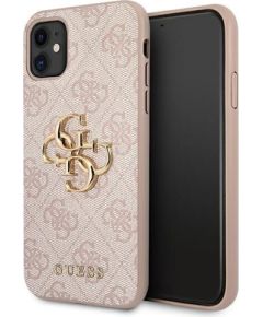 GUHCN614GMGPI  Guess iPhone 11 6.1| Xr Big Metal Logo розовый