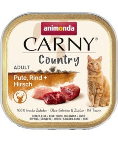 ANIMONDA Carny Country Turkey, Beef + Venison - wet cat food - 100 g