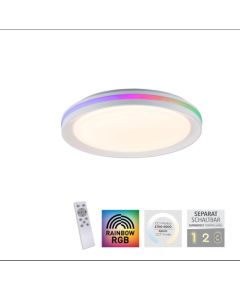 Pl.l.-RIBBON 24W LED + RGB 2700-5000K 1100lm balta ar pulti