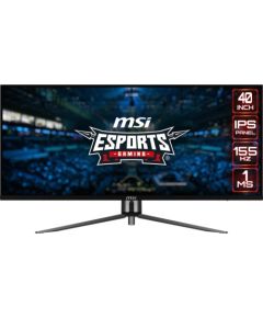 LCD Monitor MSI MAG401QR 40" Gaming/21 : 9 Panel IPS 3440x1440 21:9 155Hz Matte 1 ms Tilt Colour Black MAG401QR