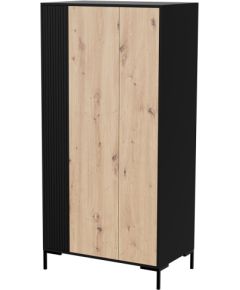 Cama Meble Cama MERCI wardrobe 90 x 55 x 184 cm black/oak artisan