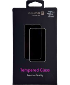 Evelatus Samsung  Galaxy S22 Rubber Anti-Broken 3D Glass Full Cover Japan Glue Anti-Static Black