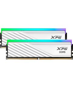 ADATA DDR5 - 64GB - 6000 - CL - 30 (2x 32 GB) dual kit, RAM (white, AX5U6000C3032G-DTLABRWH, Lancer Blade RGB, INTEL XMP, AMD EXPO)