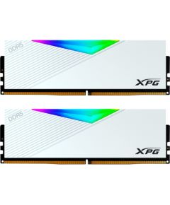 ADATA DDR5 - 64GB - 6400 - CL - 32 (2x 32 GB) dual kit, RAM (white, AX5U6400C3232G-DCLARWH, Lancer RGB, INTEL XMP)