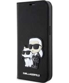 Karl Lagerfeld   Karl Lagerfeld KLBKP14XSANKCPK iPhone 14 Pro Max 6.7" bookcase black/black Saffiano Karl & Choupette