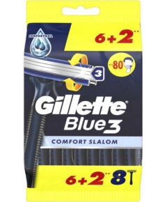 GILLETTE_Blue 3 jednorazowa maszynka do golenia dla mężczyzn Comfort 8 szt.