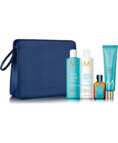 MOROCCANOIL_SET Luminous Wonders Hydrating Shampoo nawilżający szampon do włosów 250ml + Hydrating Conditioner nawilżająca odżywka do włosów 250ml + Treatment odżywcza kuracja do włosów 25ml + Hand Cream krem do rąk 100ml + kosmetyczka