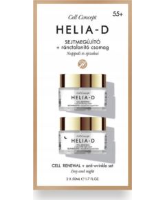 HELIA-D_SET Cell Concept Renewal + Anti-Wrinkle 25+ przeciwzmarszczkowy krem na dzień + krem na noc 2×50 ml