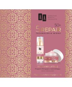 AA_SET 5 Repair Technologia Wieku krem na dzień 50+ 50ml + serum liftingująco-rozświetlające 35ml