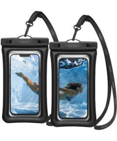 Spigen   Spigen Waterproof Case A610 Universal 2szt Czarny/Black AMP04527