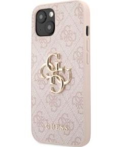 Guess -  Guess PU 4G Metal Logo Case for iPhone 13 Pink