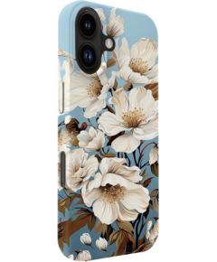 Evelatus Apple  iPhone 16 Slim Shell with Magsafe customized print design Flower Blue