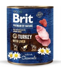 Brit BRIT Premium by Nature Junior Turkey with liver - Wet dog food - 800 g