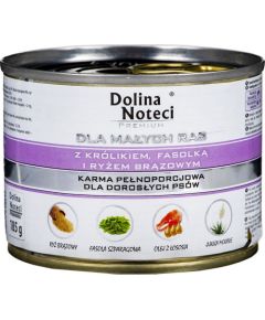 Dolina Noteci Karma dla małych ras Z KRÓLIKIEM FASOLKĄ I RYŻEM BRĄZOWYM 185G