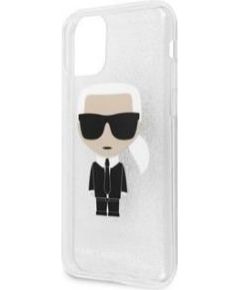 Karl Lagerfeld Apple  iPhone 11 Pro MAX Glitter Iconic Body Cover Silver