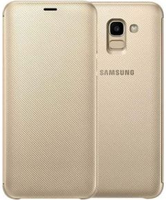 Samsung   J6 2018 J600 Wallet Cover EF-WJ600CFE Gold