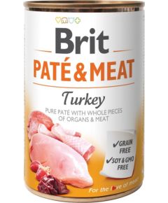 BRIT Paté & Meat with Turkey - wet dog food - 400g