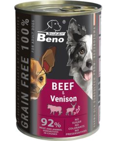 Certech SUPER BENO Beef with venison - wet dog food - 415g