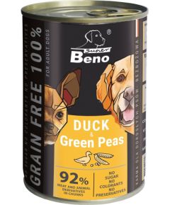 Certech SUPER BENO Duck with green peas - wet dog food - 415g