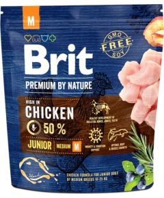 BRIT Premium by Nature Junior M Chicken - dry dog food - 1 kg