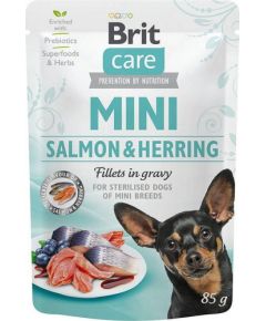 BRIT Care Mini Salmon&Herring Sterilised - Wet dog food - 85 g