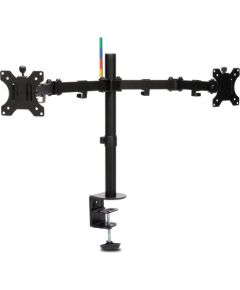 Kensington K55409WW SmartFit Ergo Dual Extended Monitor Arm Monitor Mount, Black