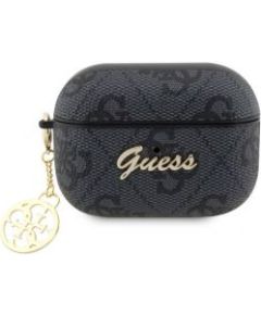 Guess -  Guess 4G Script PC/PU Charm Case for AirPods Pro 2 Black