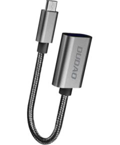 Dudao   Dudao adapter adapter OTG cable from USB 2.0 to micro USB gray (L15M)