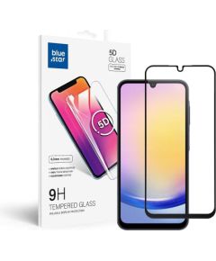 Bluestar Blue Star 5D aizsargstikls pilnam ekrānam Samsung A256 Galaxy A25 5G melns