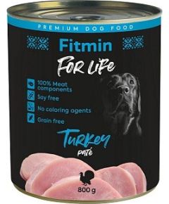 FITMIN for Life Turkey Pate - Wet dog food  - 800 g