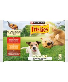 PURINA FRISKIES ADULT Wołowina,Kurczak,Jagnię 4x85g