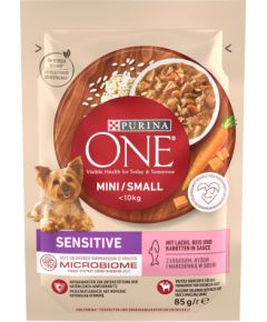 PURINA One Mini/Small Sensitive Salmon with rice - Wet dog food - 85 g